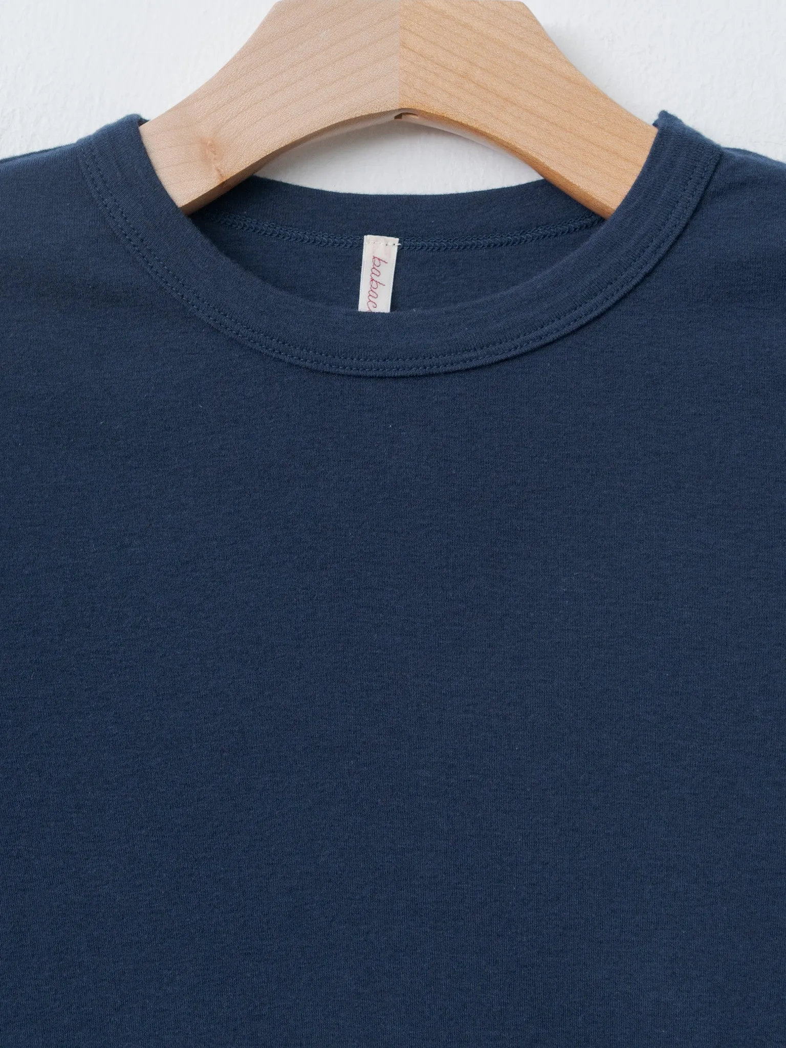 Cotton Silk Basic T-Shirt - Navy sold by Namu Shop product image thumbnail 3