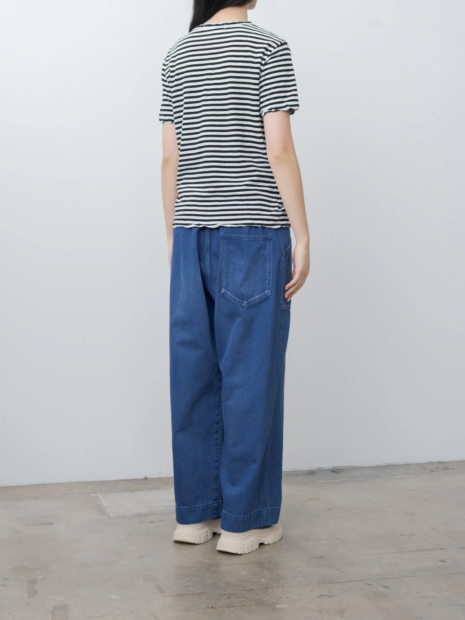 Denim Utility Pants - Blue Indigo sold by Namu Shop product image thumbnail 4