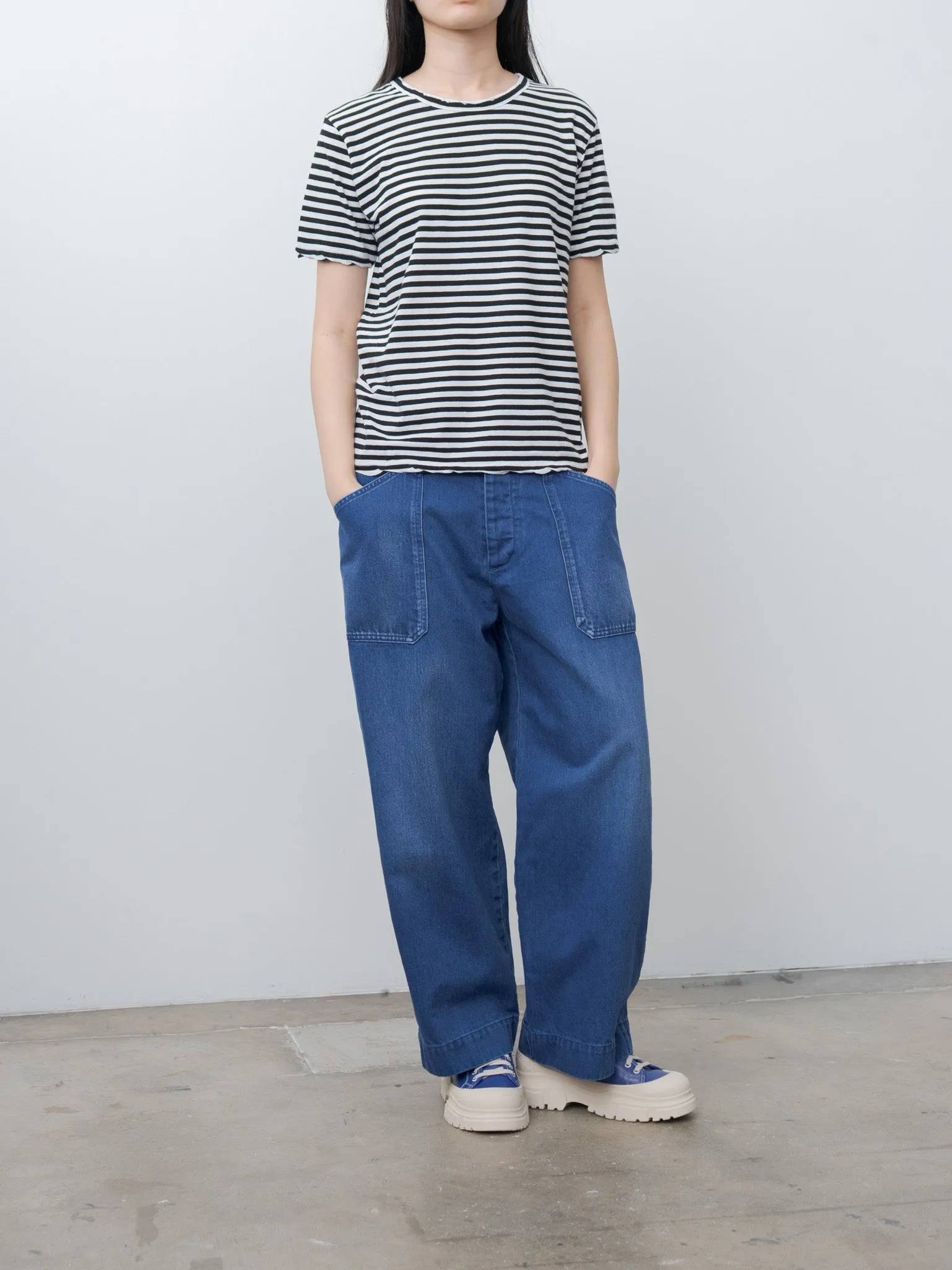 Denim Utility Pants - Blue Indigo sold by Namu Shop product image thumbnail 3