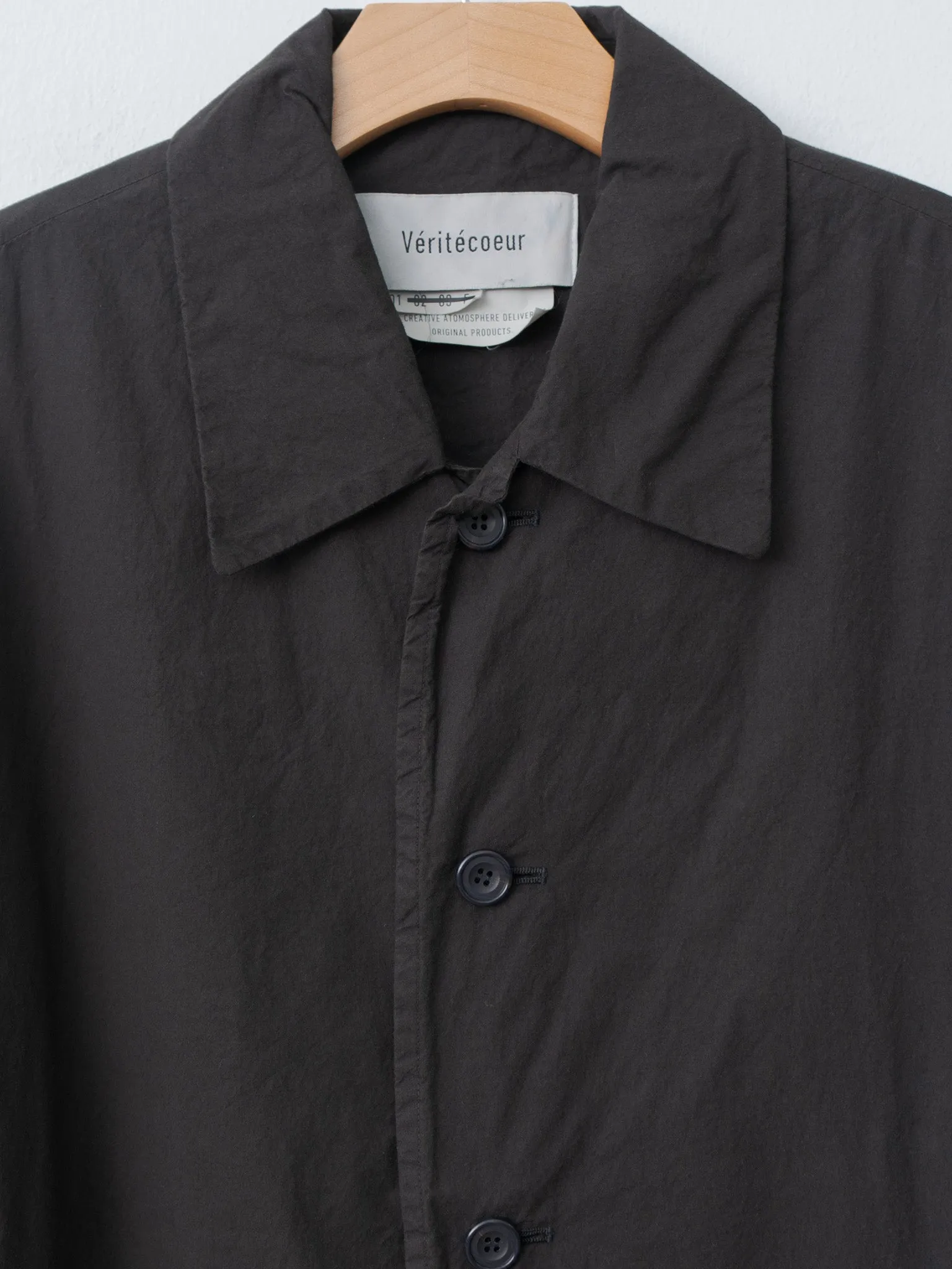 Cotton Silk Coat - Black sold by Namu Shop product image thumbnail 5