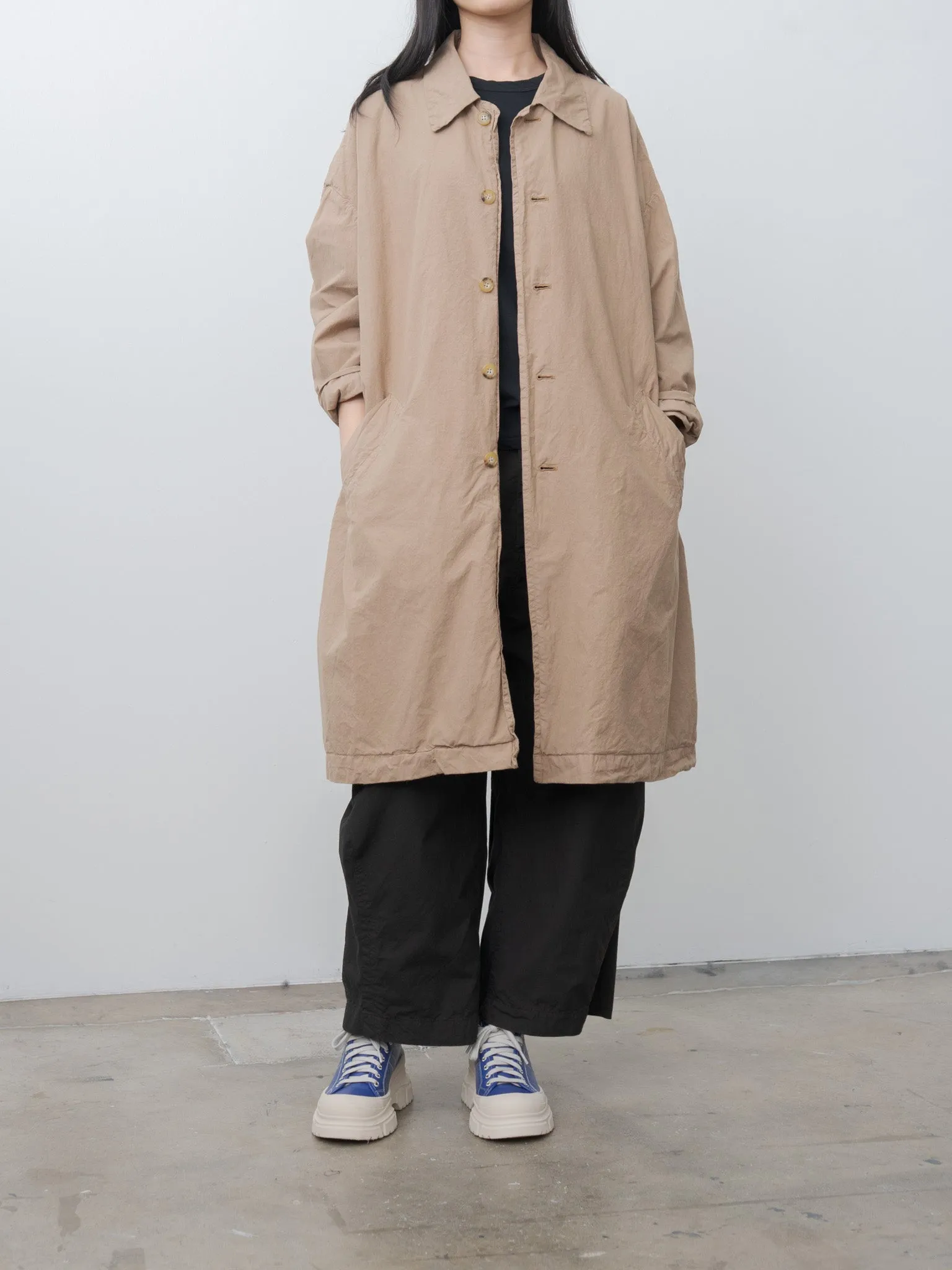 Cotton Silk Coat - Brown sold by Namu Shop product image thumbnail 3