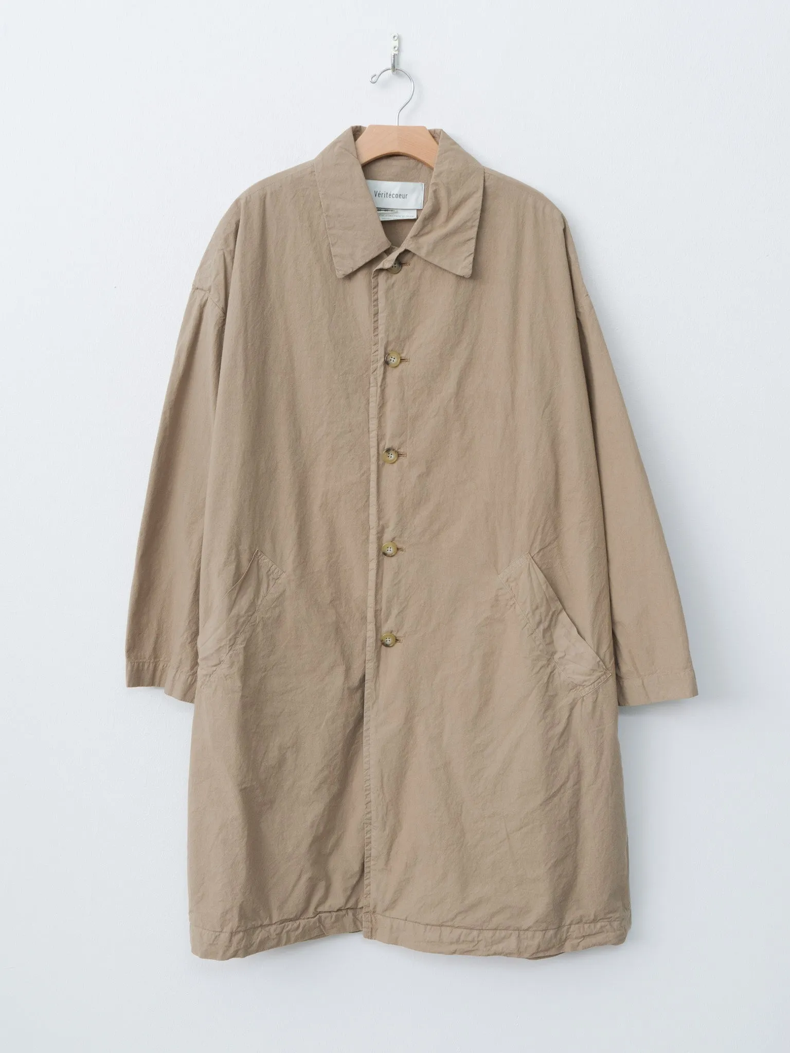 Cotton Silk Coat - Brown sold by Namu Shop