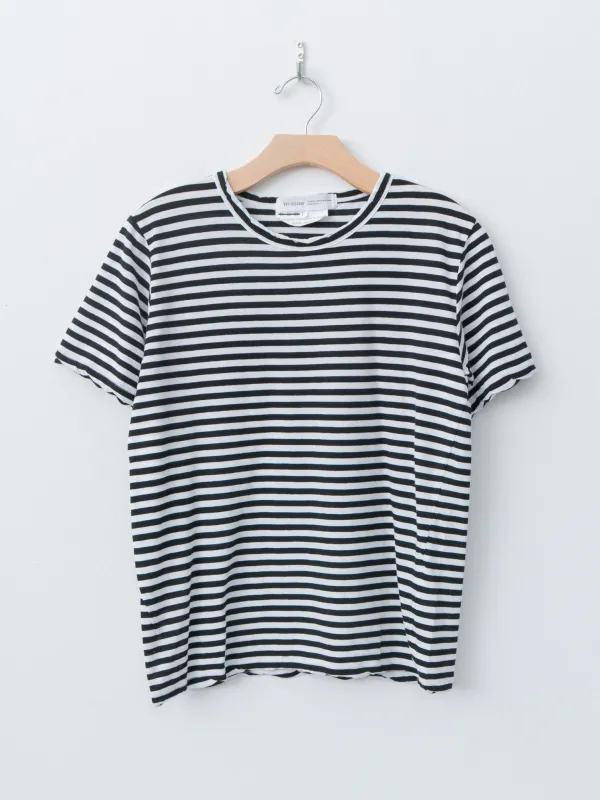 High Twist Jersey Crewneck T-Shirt - Black Border sold by Namu Shop