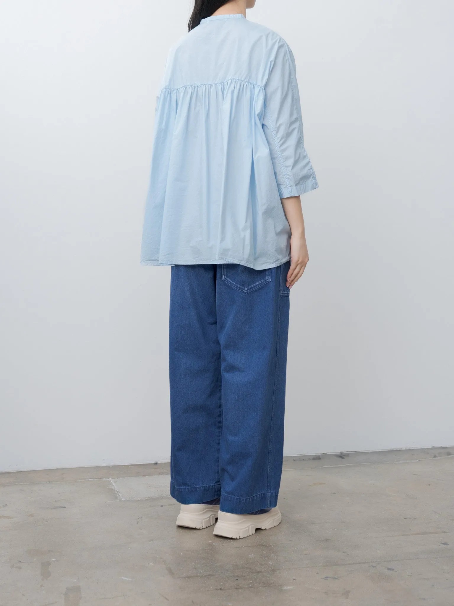 Gathered Blouse - Blue sold by Namu Shop product image thumbnail 2
