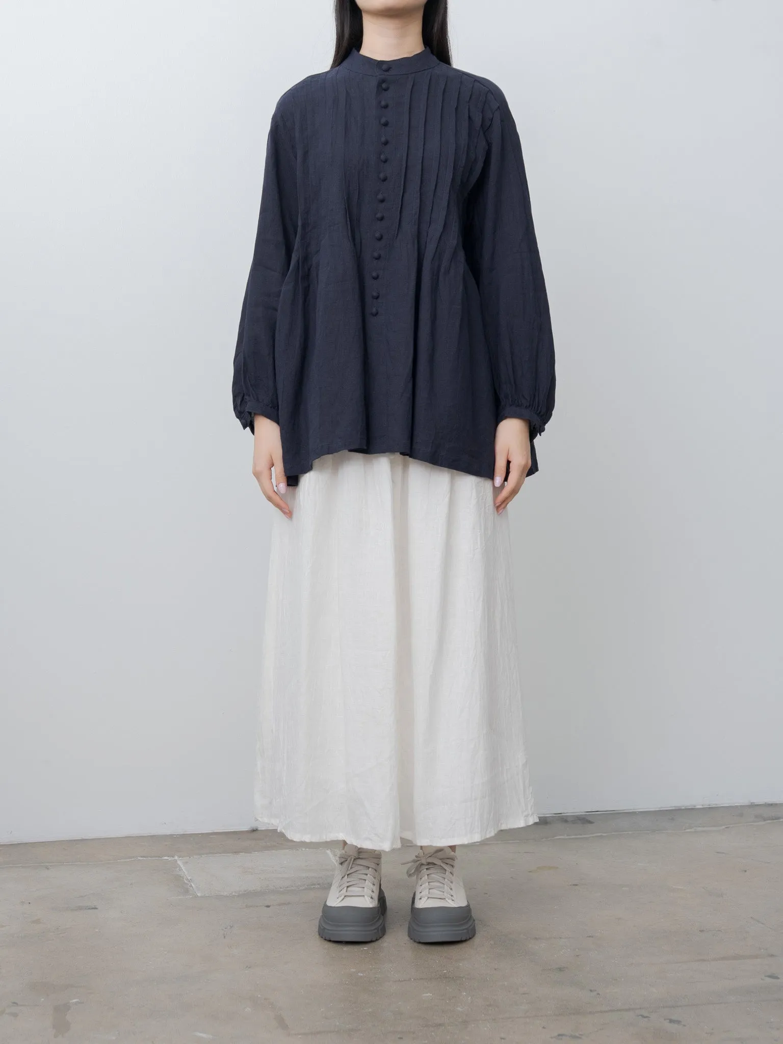 French Linen Shirt - Navy sold by Namu Shop product image thumbnail 3
