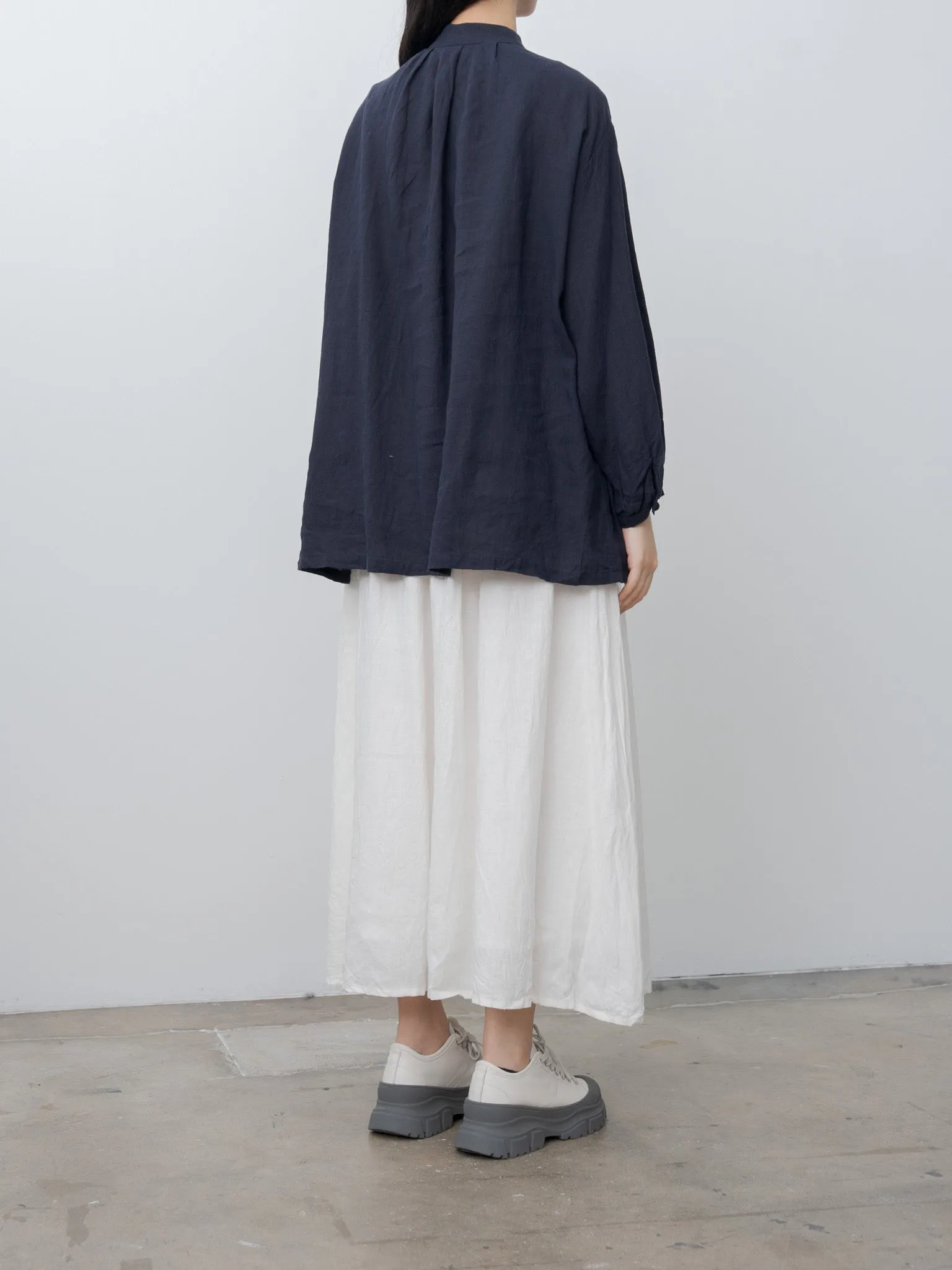 French Linen Shirt - Navy sold by Namu Shop product image thumbnail 5