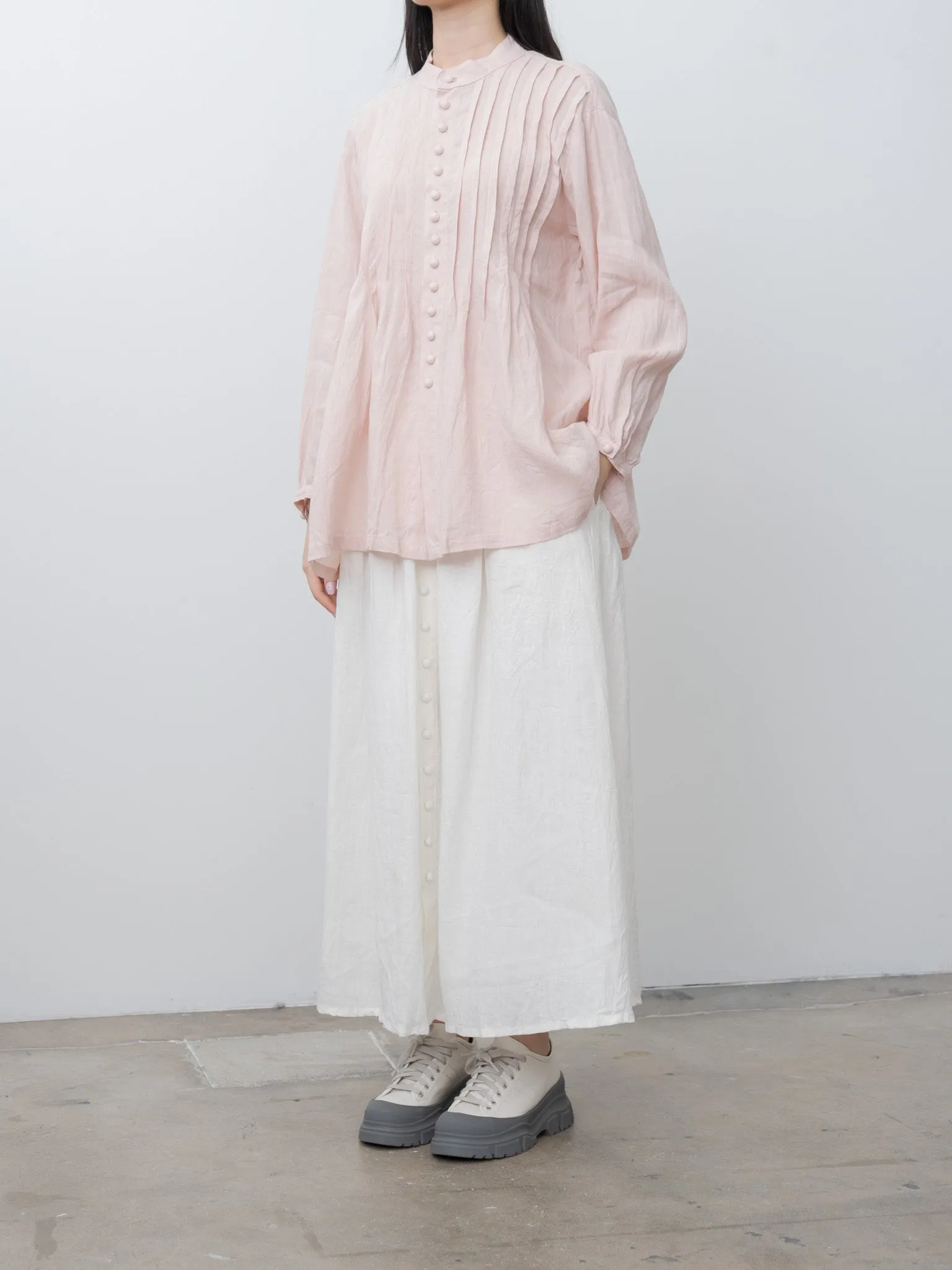 French Linen Shirt - Pink sold by Namu Shop product image thumbnail 4
