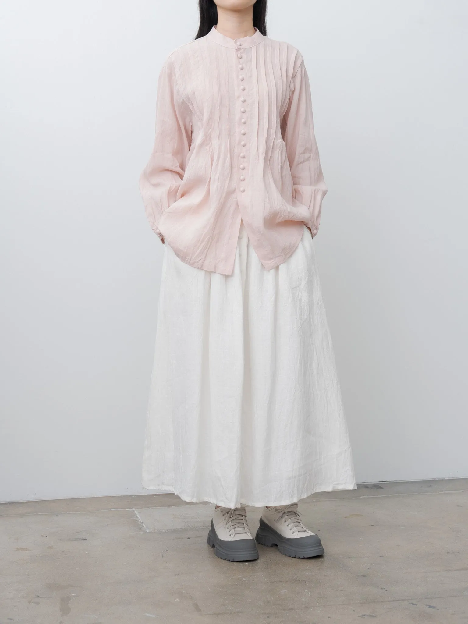 French Linen Shirt - Pink sold by Namu Shop product image thumbnail 2