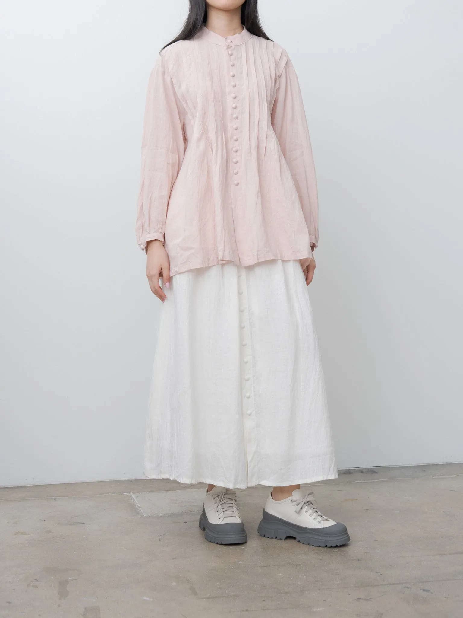 French Linen Shirt - Pink sold by Namu Shop product image thumbnail 3