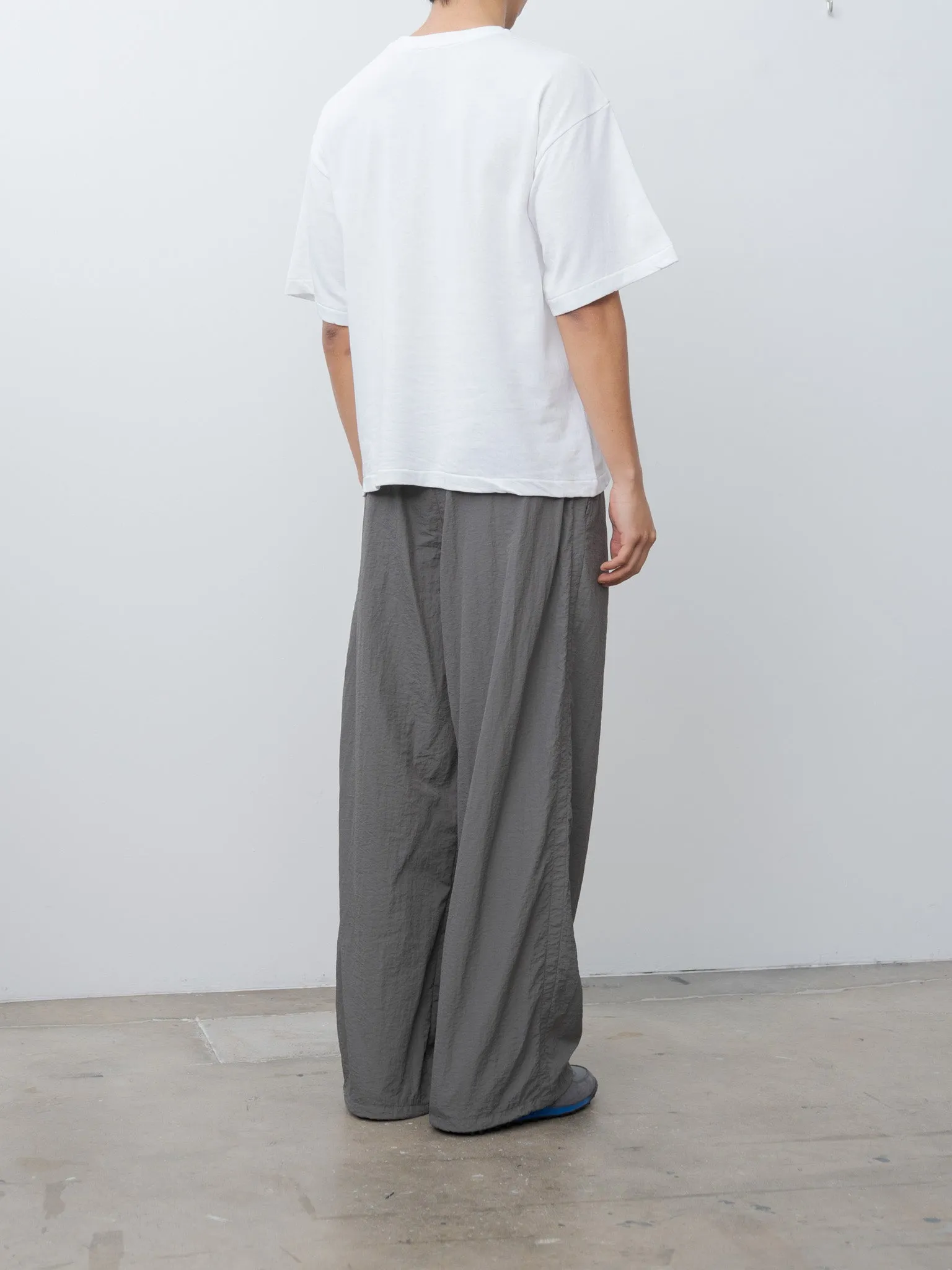 Nylon Pleated Easy Trousers - Charcoal Khaki sold by Namu Shop product image thumbnail 3