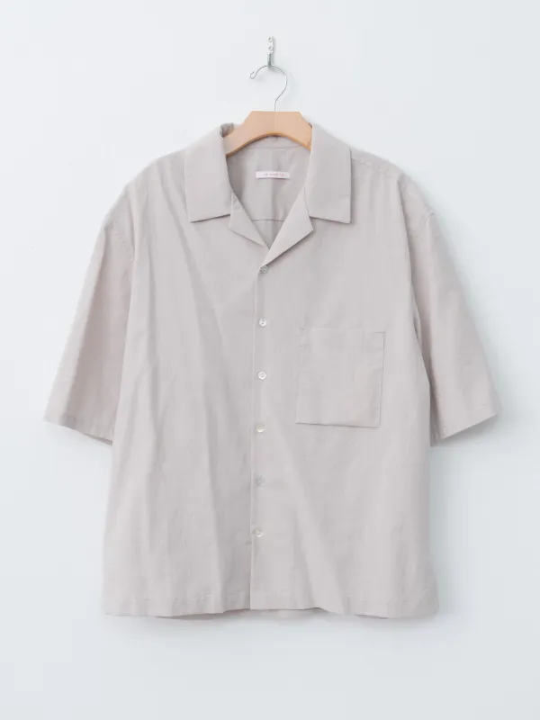 Aloha Shirt - Light Grey Cotton Hemp sold by Namu Shop