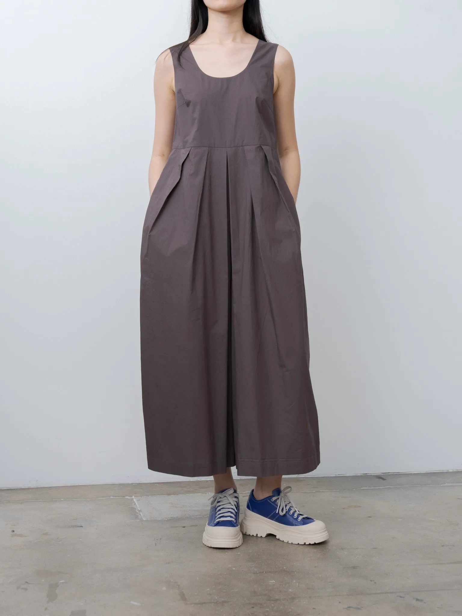 Wide-Leg Jumpsuit - Chocolate sold by Namu Shop product image thumbnail 2