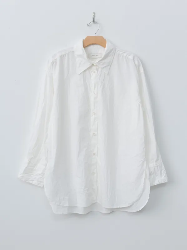 Crinkled Oversized Shirt - White sold by Namu Shop