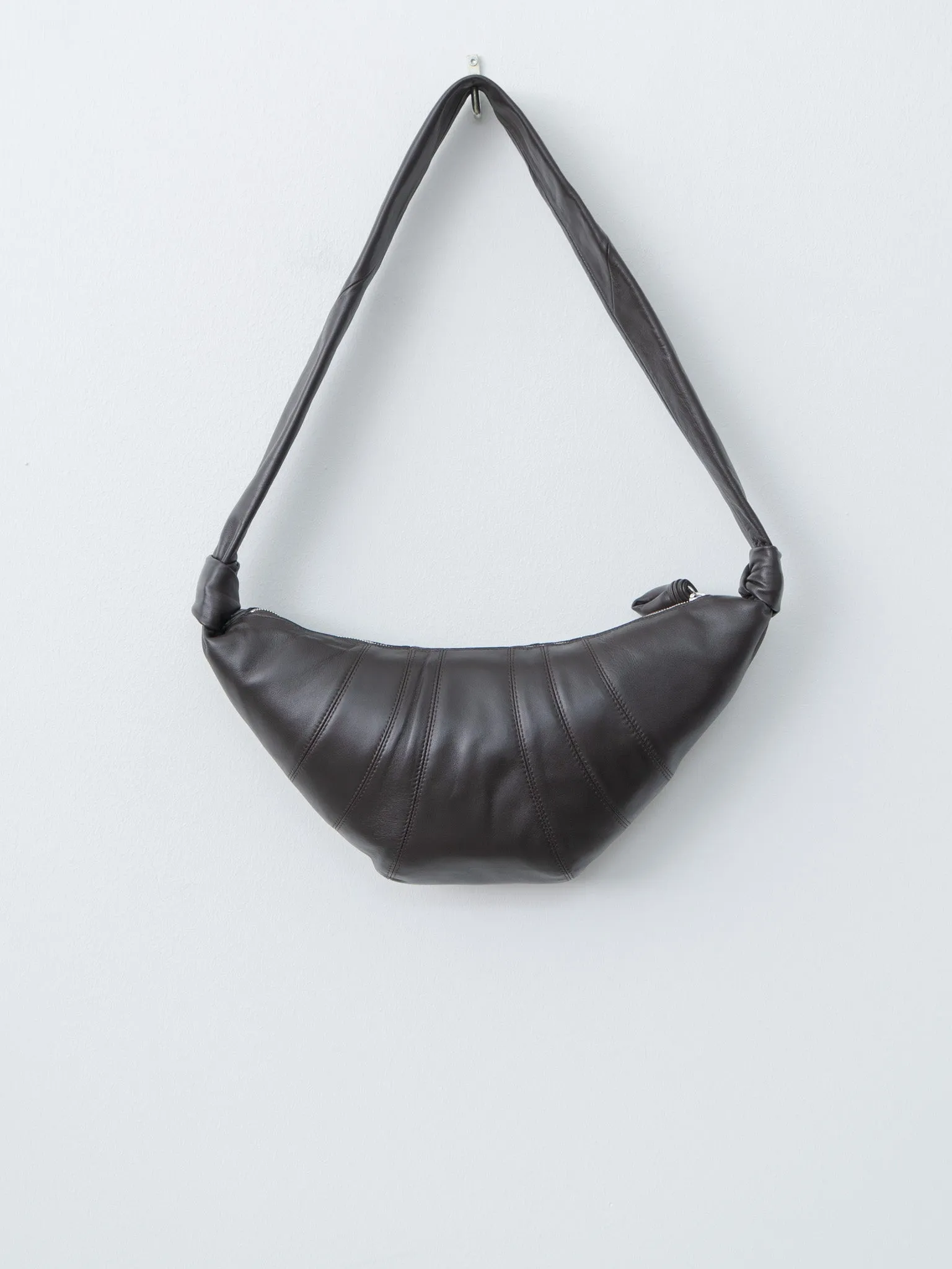 Medium Croissant Bag - Dark Chocolate (soft nappa leather) sold by Namu Shop