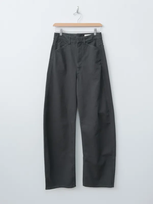 High Waisted Curved Pants - Carbon Blue sold by Namu Shop