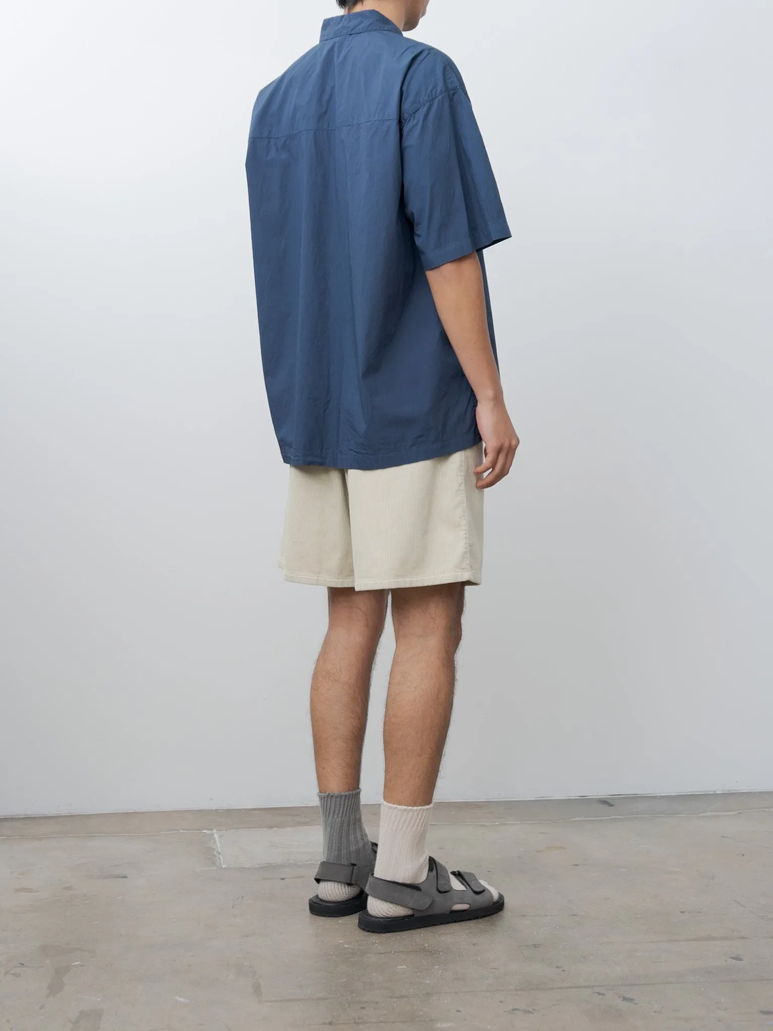 Cotton Lawn Oversized Short Sleeve Shirt - Navy sold by Namu Shop product image thumbnail 4