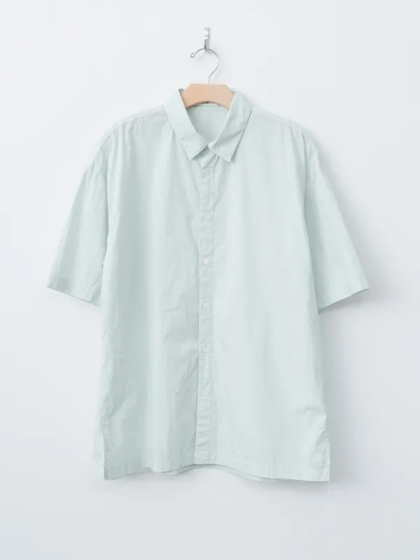 Cotton Lawn Oversized Short Sleeve Shirt - Ice Blue sold by Namu Shop