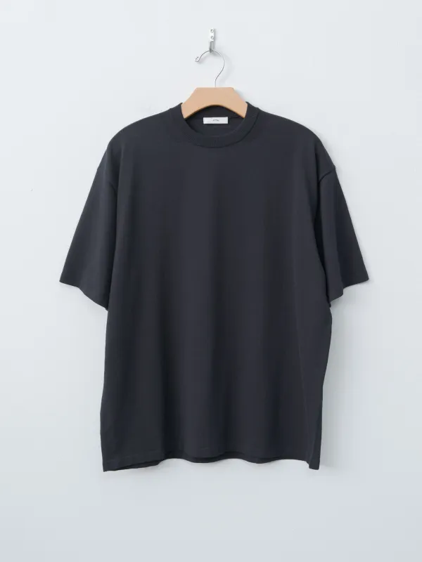 Fresca Knit Half Sleeve Crewneck Sweater - Black sold by Namu Shop