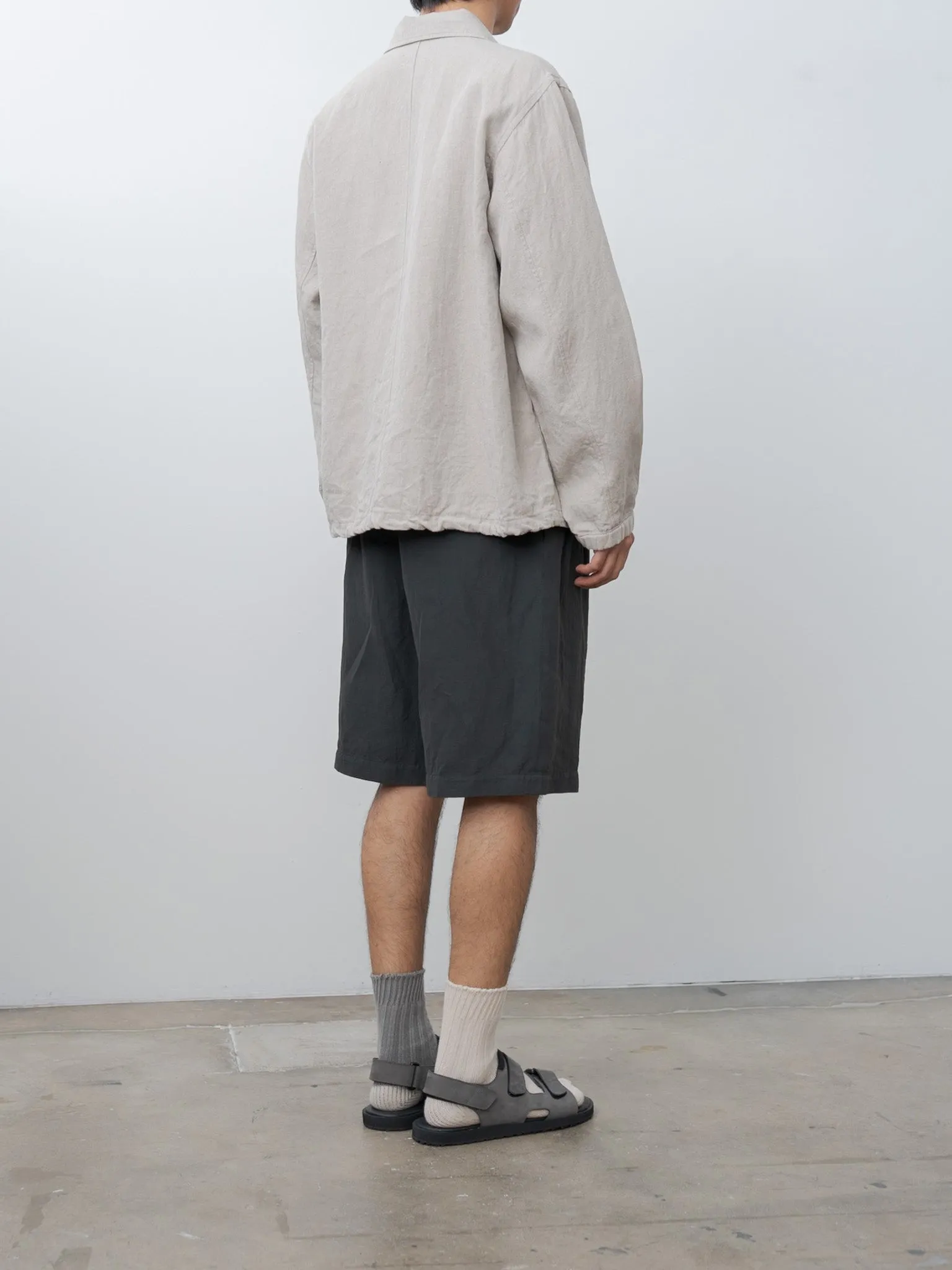Hard Linen Utility Jacket - Raw Linen sold by Namu Shop product image thumbnail 4