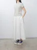 Natural Dyed Linen Lawn Gathered Skirt - Off White Mint sold by Namu Shop