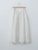 Natural Dyed Linen Lawn Gathered Skirt - Off White Mint sold by Namu Shop