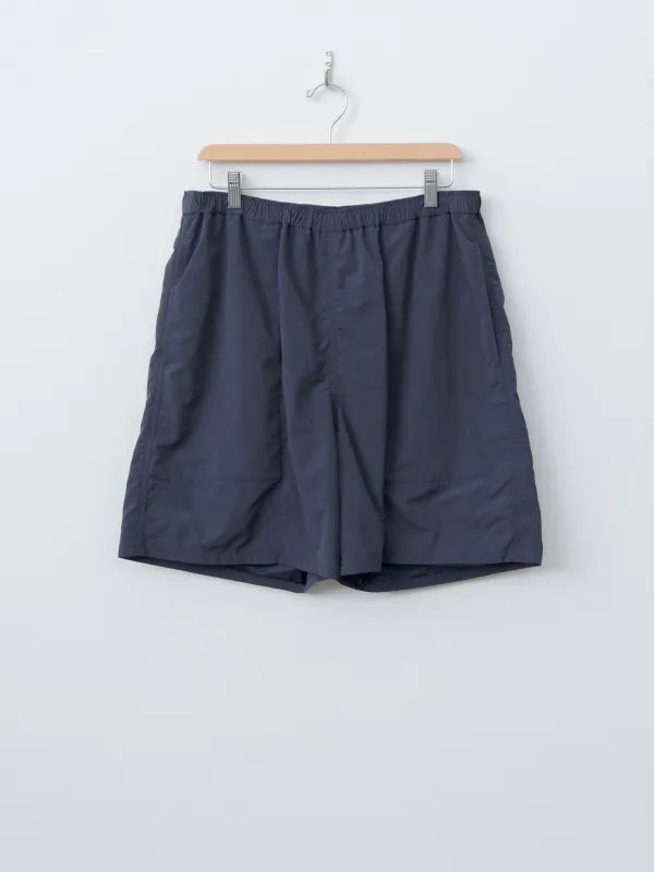 Recycle Nylon Mix Taffeta Shorts - Navy sold by Namu Shop