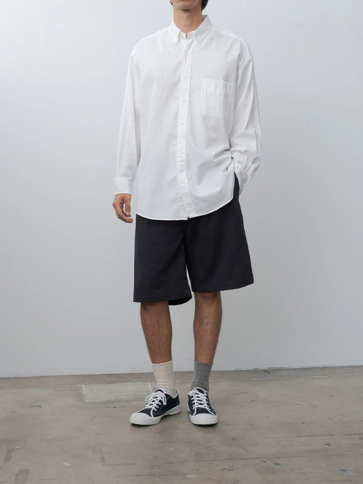 Organic Cotton Tencel Chino Shorts - Navy sold by Namu Shop product image thumbnail 4