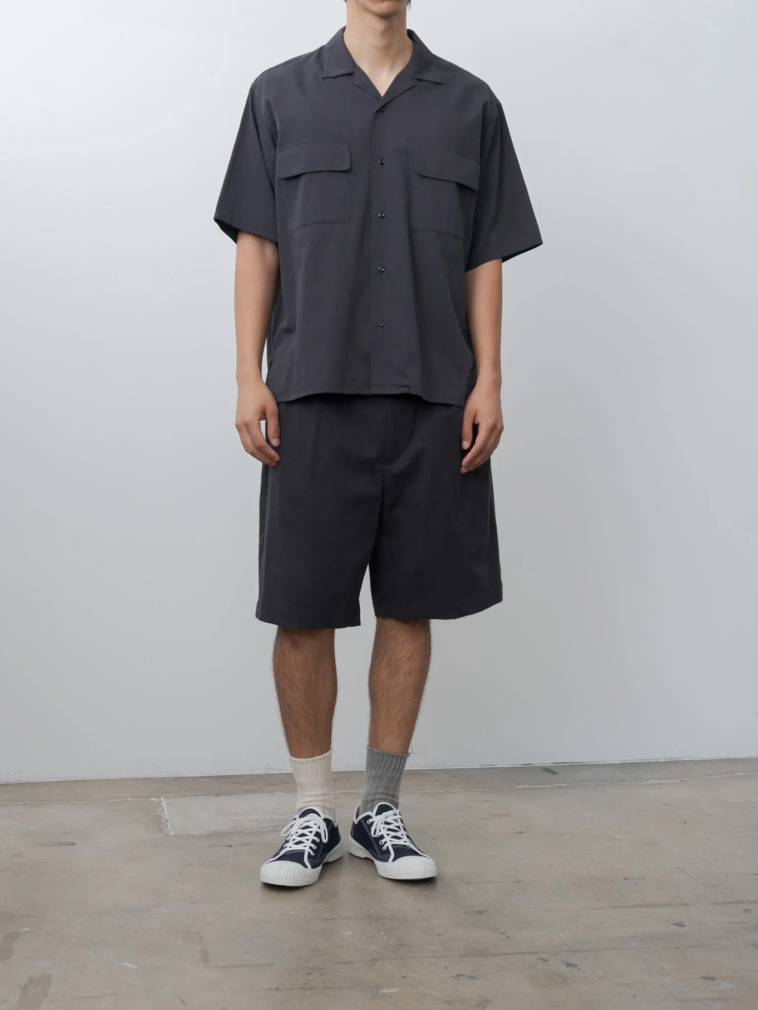 Organic Cotton Tencel Chino Shorts - Navy sold by Namu Shop product image thumbnail 2