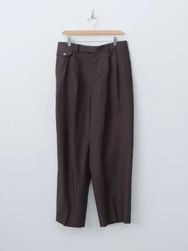 Tencel Two-Pleat Trouser - Burgundy sold by Namu Shop