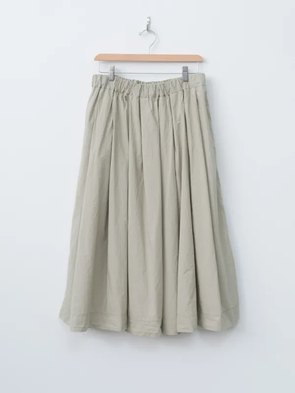 Pleated Long Skirt TC - Stone sold by Namu Shop