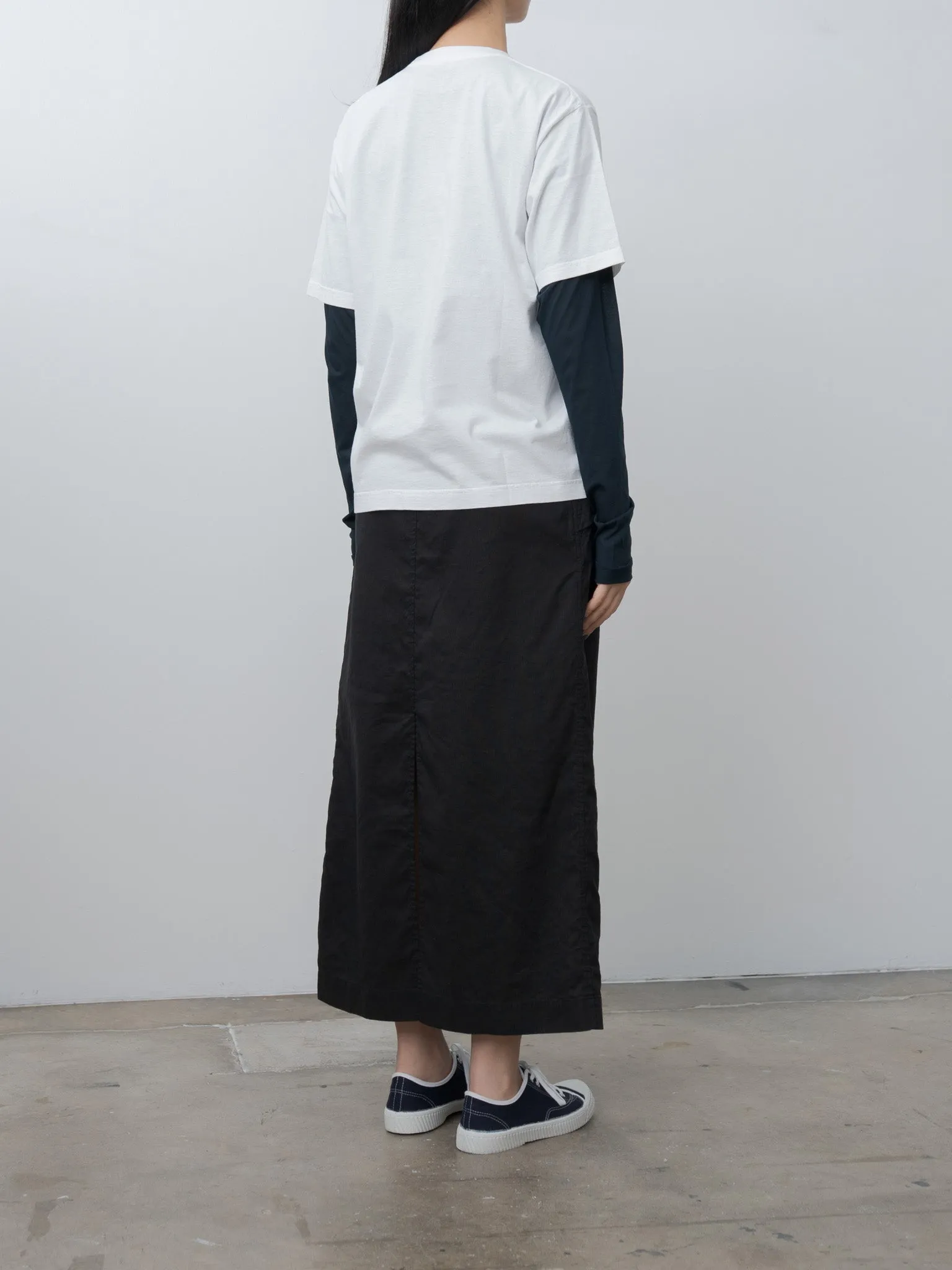 Washed & Wrinkled Cordlane Maxi Skirt - Black sold by Namu Shop product image thumbnail 4