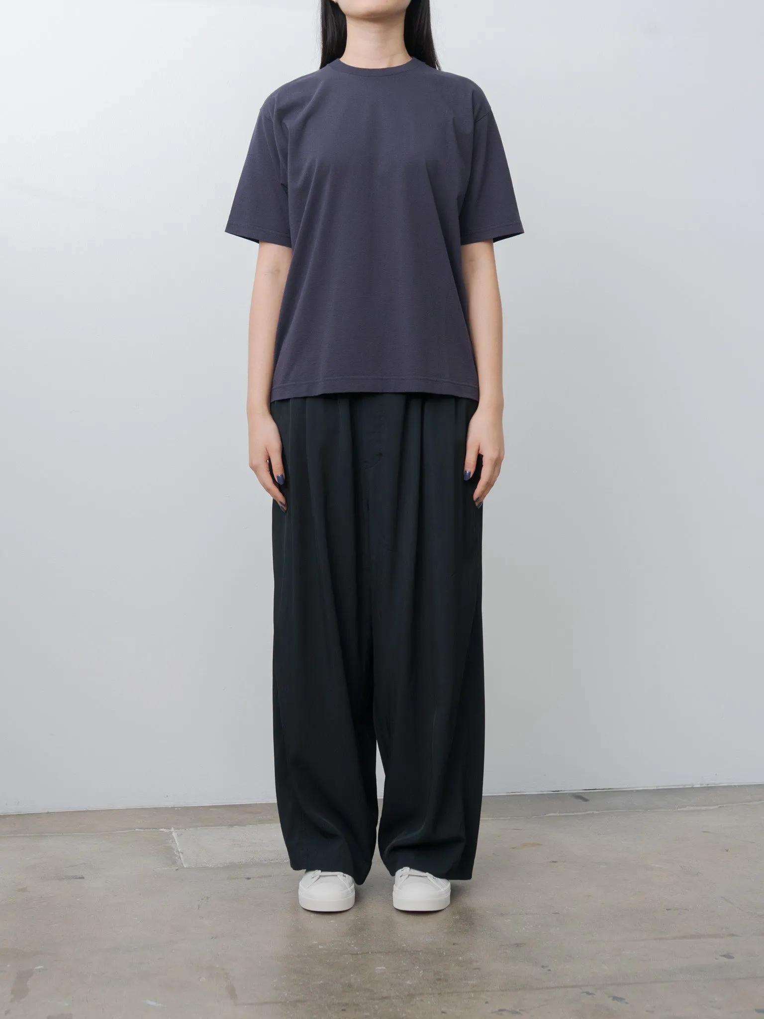 Viscose Gabardine Big Easy Trousers - Black Navy sold by Namu Shop product image thumbnail 3