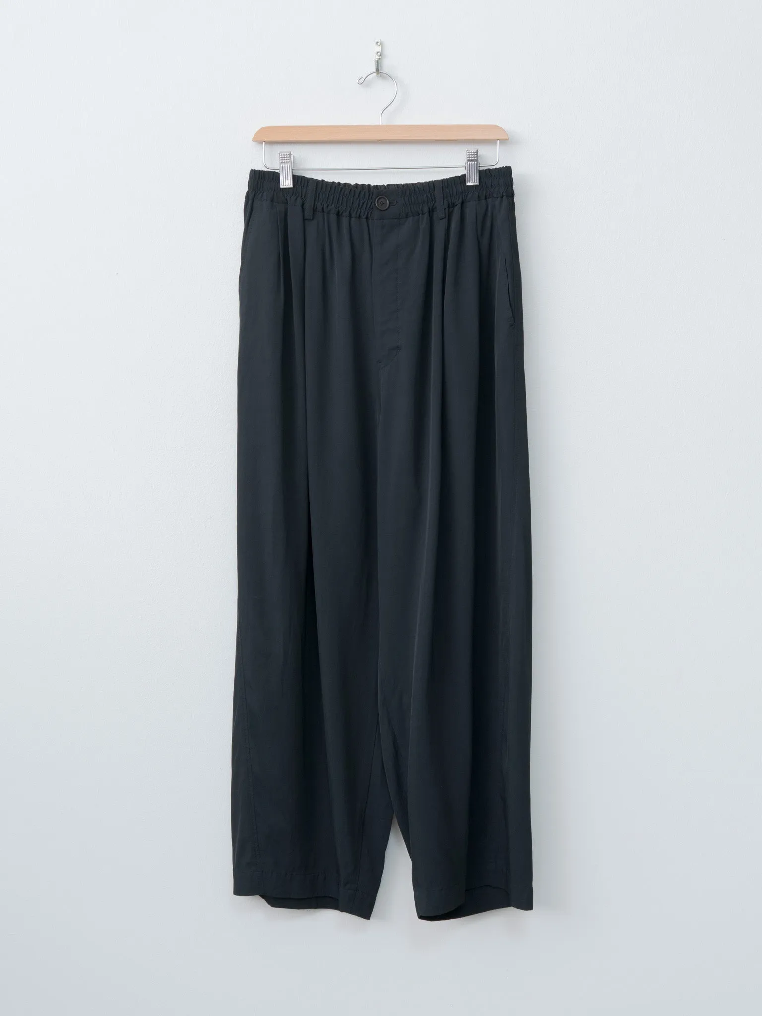 Viscose Gabardine Big Easy Trousers - Black Navy sold by Namu Shop