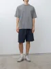 Hollow Yarn Plain Tee - Fade Black sold by Namu Shop