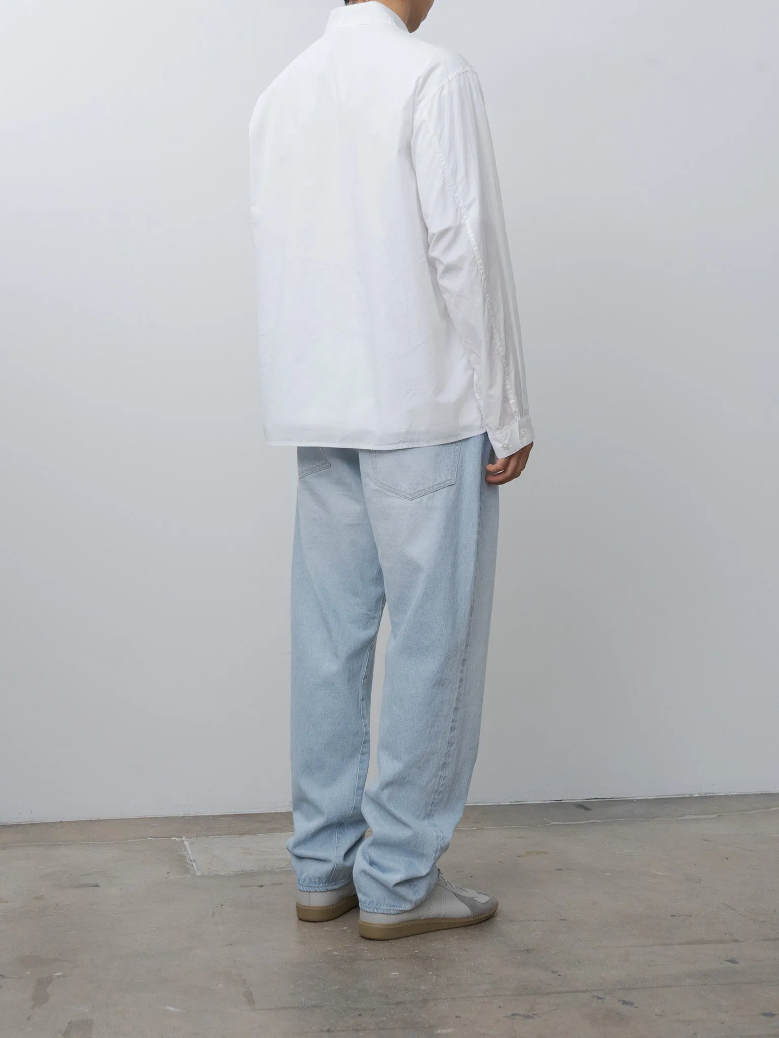 Chambray Zip Shirt - White sold by Namu Shop product image thumbnail 5