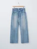 Selvedge Faded Light Denim Pants - Light Indigo sold by Namu Shop