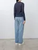 Selvedge Faded Light Denim Pants - Light Indigo sold by Namu Shop