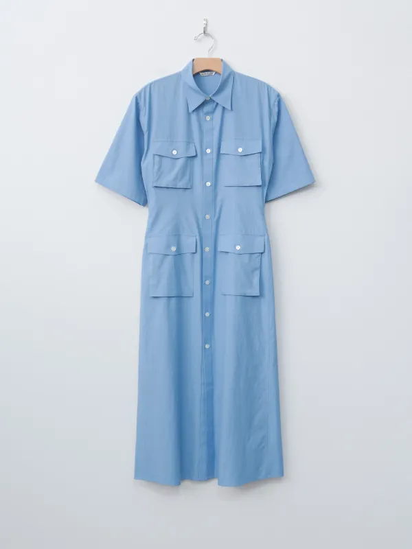 Washed Finx Twill Shirt Dress - Blue sold by Namu Shop