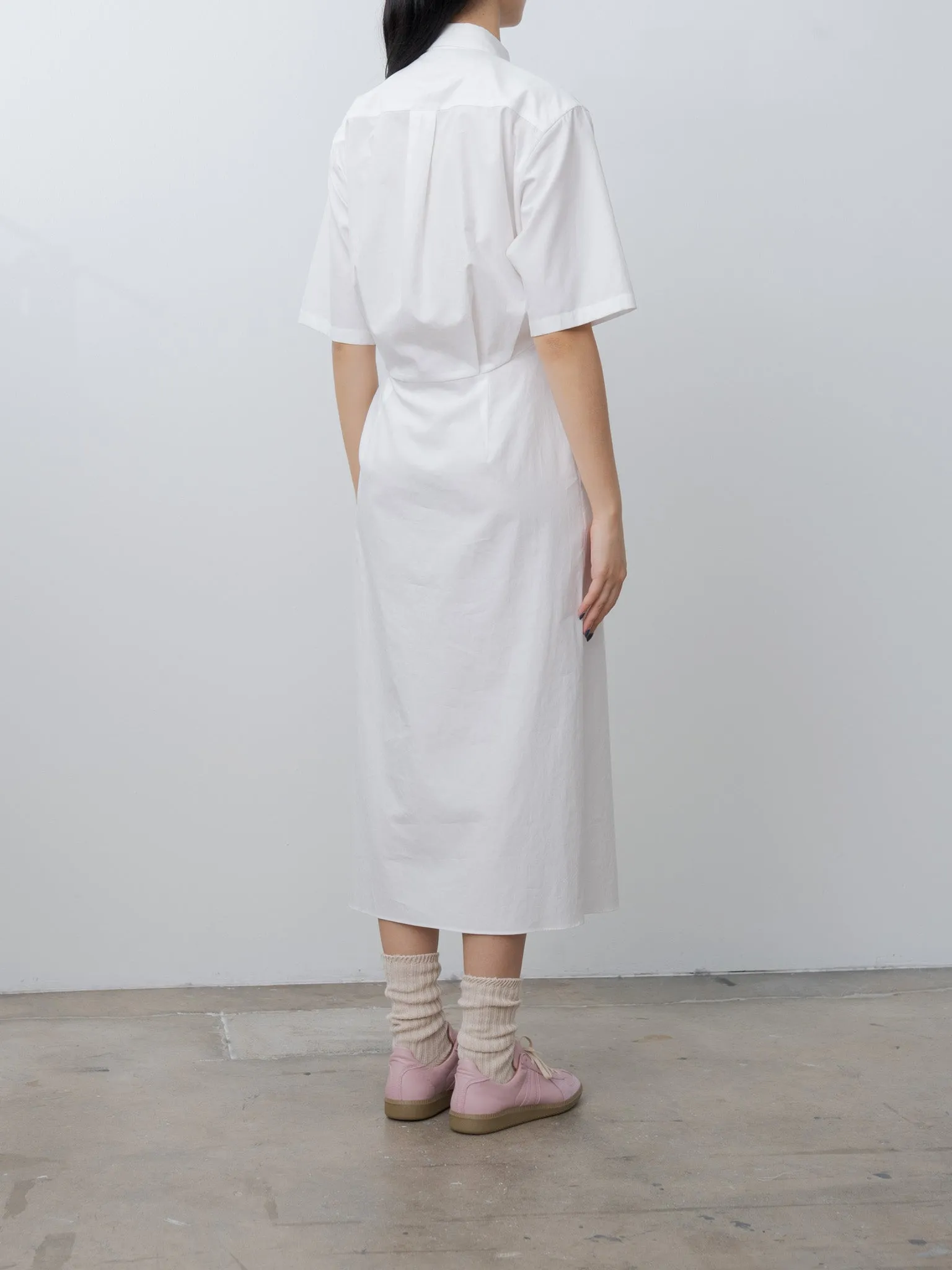 Washed Finx Twill Shirt Dress - White sold by Namu Shop product image thumbnail 5