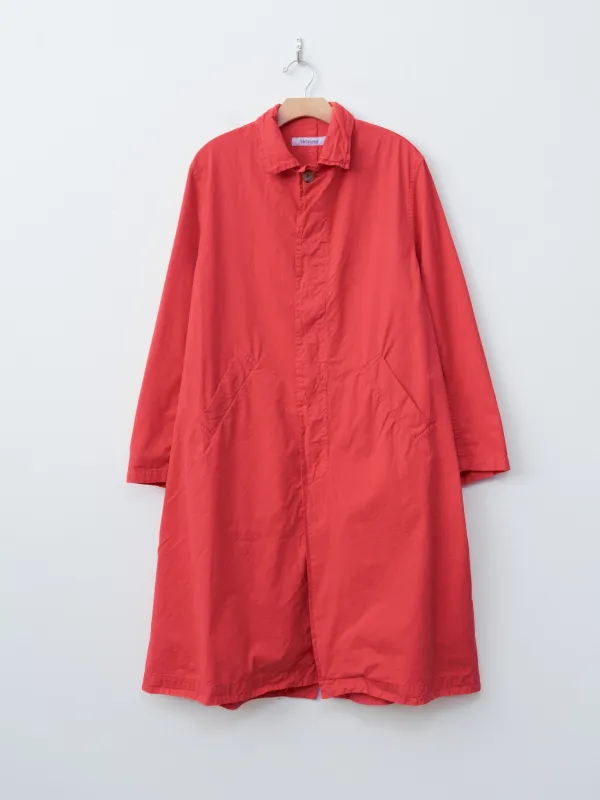 Garment-dyed Coat - Red sold by Namu Shop