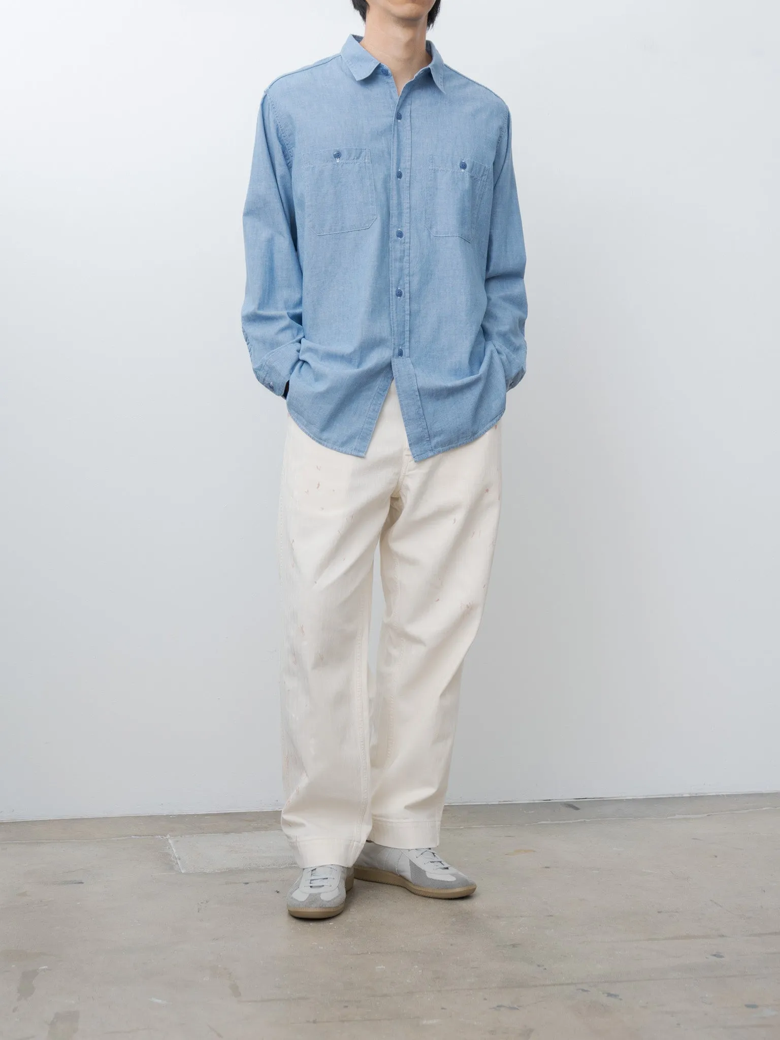 U.S.N Chambray Shirt - Indigo sold by Namu Shop product image thumbnail 3