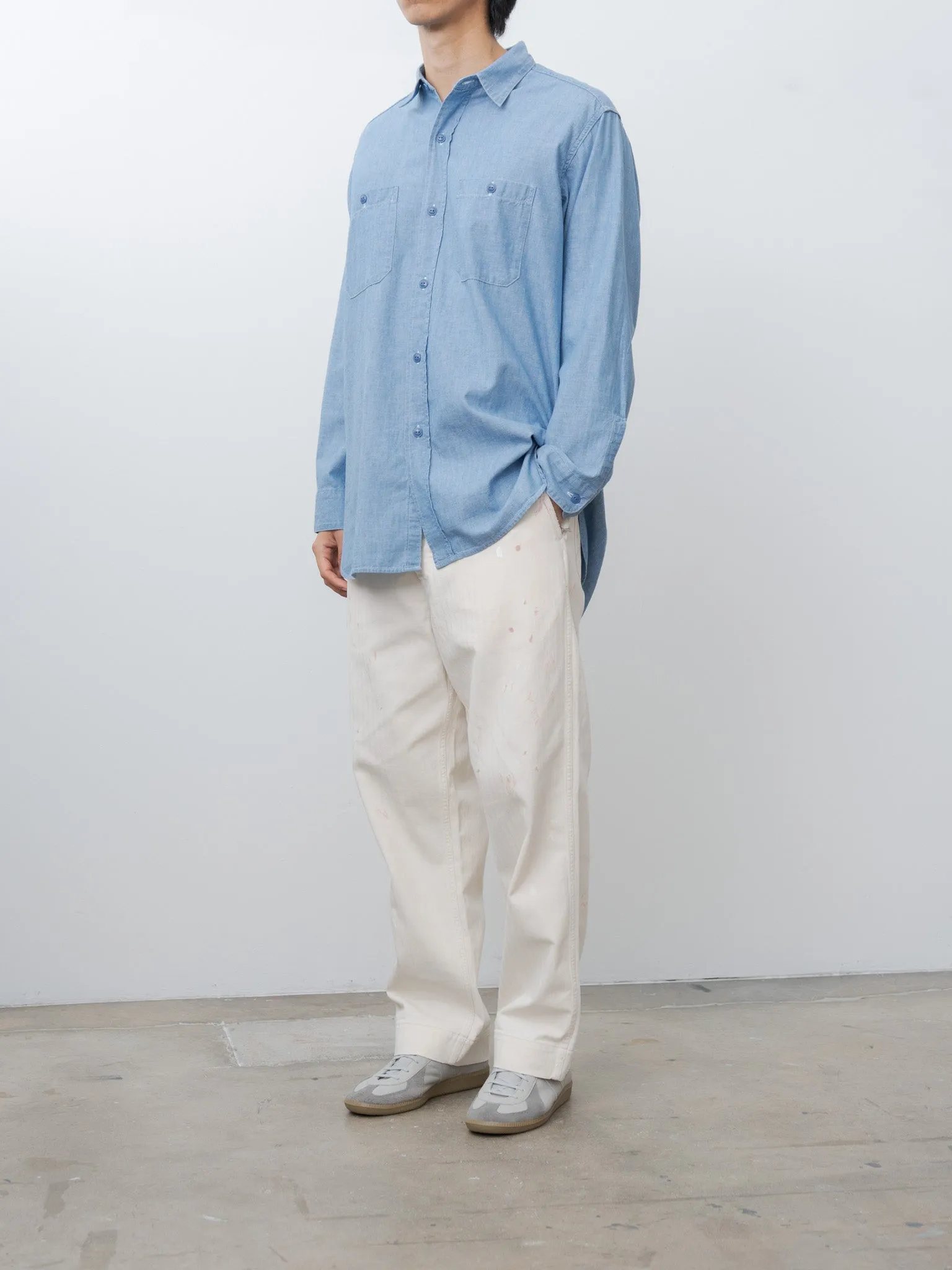 U.S.N Chambray Shirt - Indigo sold by Namu Shop product image thumbnail 4