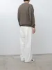 Linen/Cotton Ribstitch Crewneck Knit - Brown sold by Namu Shop