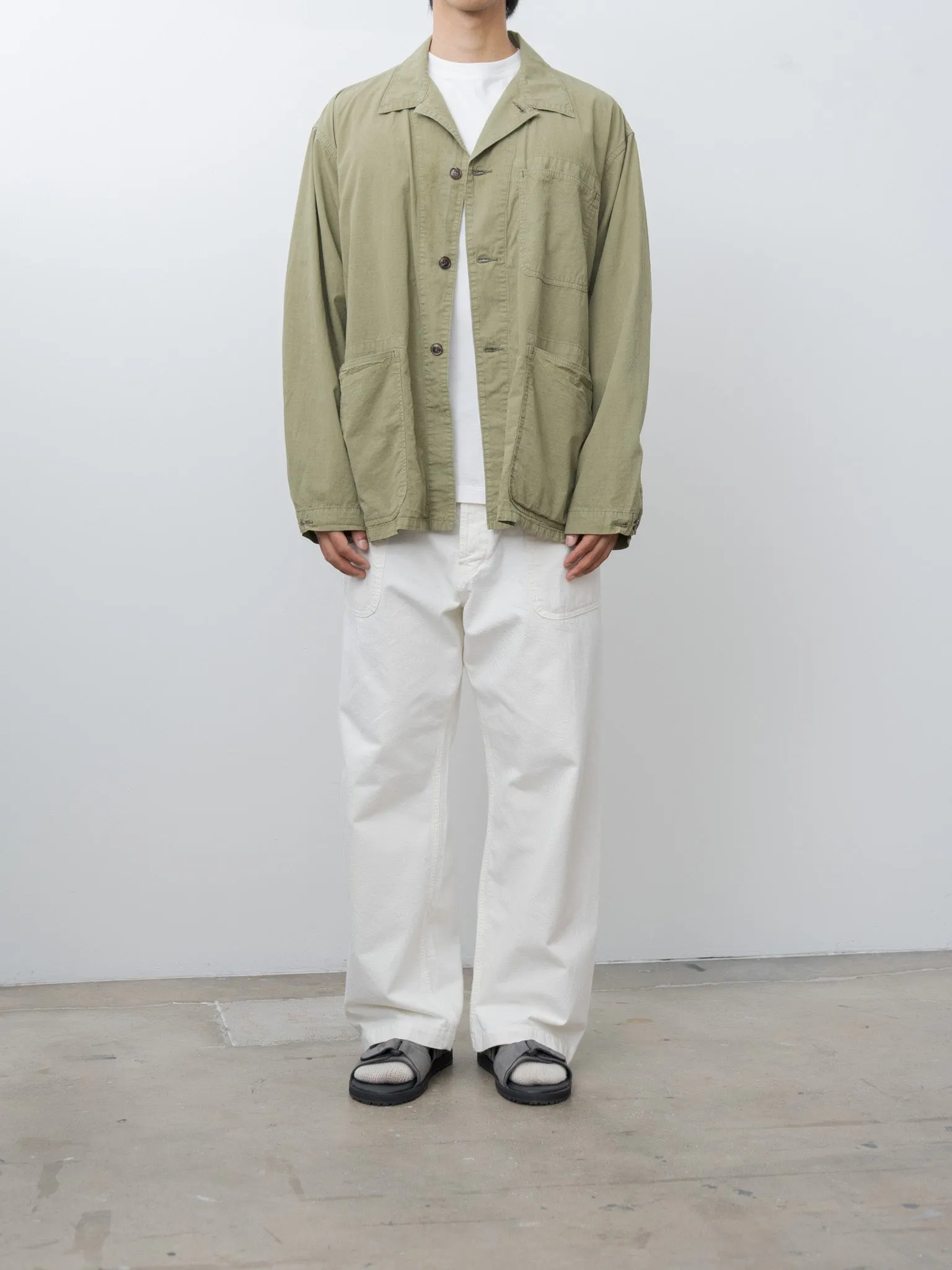 Nepdenim Utility Pants - White sold by Namu Shop product image thumbnail 3