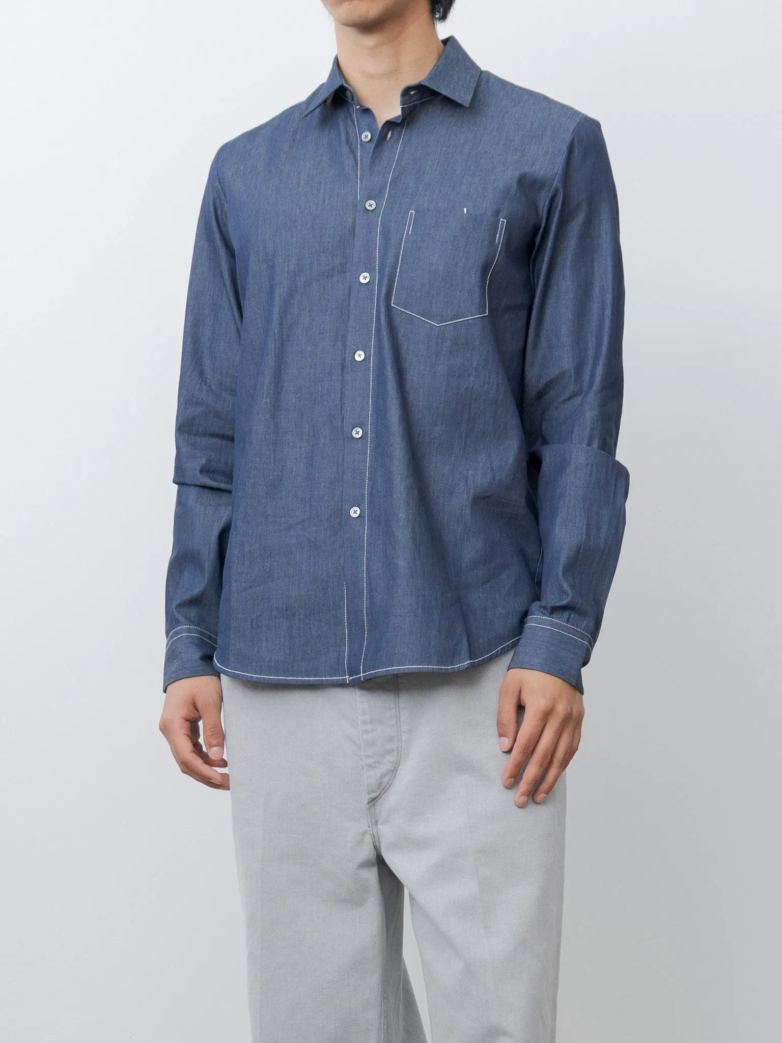 Chris Shirt - Blue sold by Namu Shop product image thumbnail 2