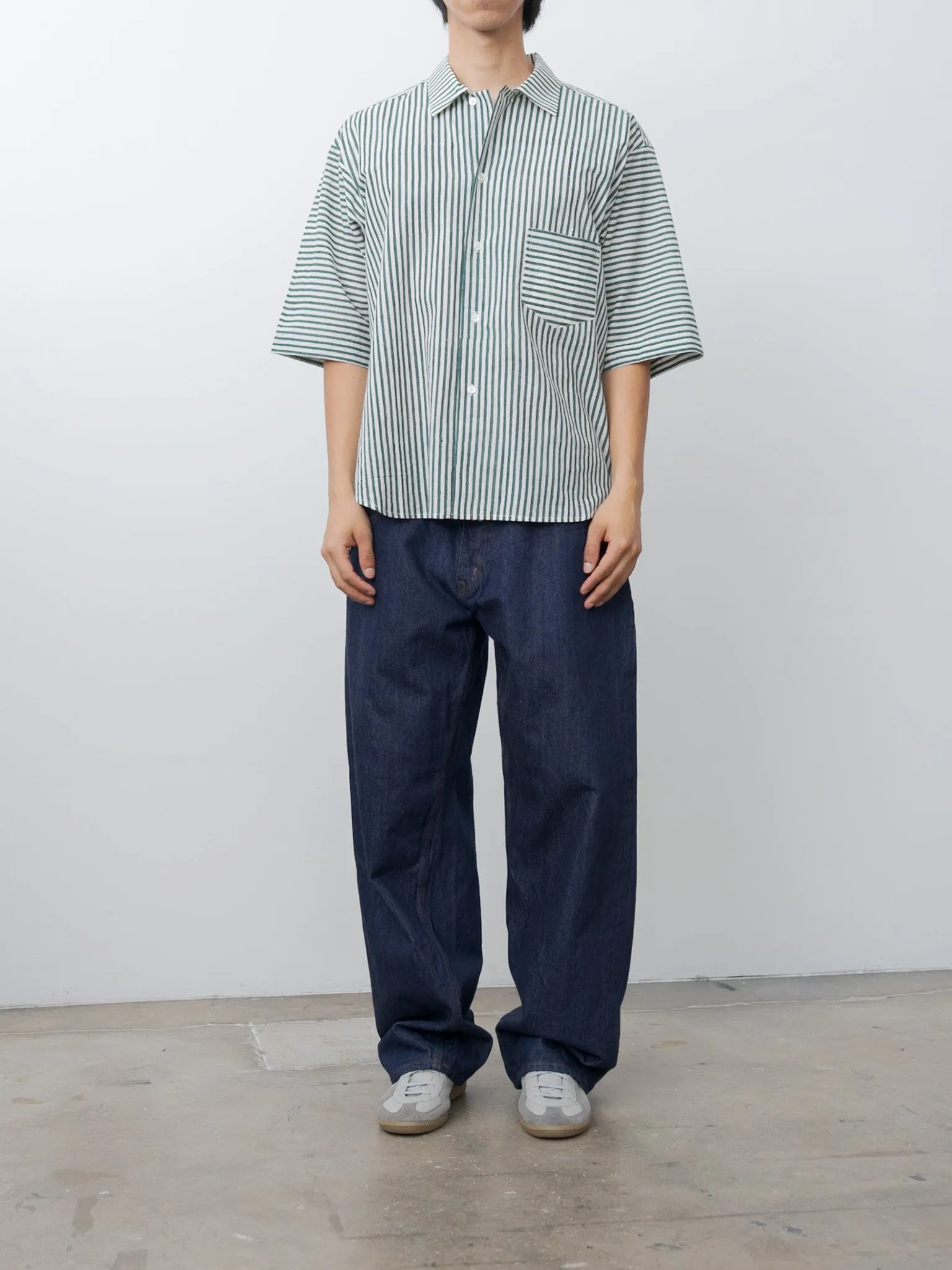 Fred Shirt - Green Stripe sold by Namu Shop product image thumbnail 5