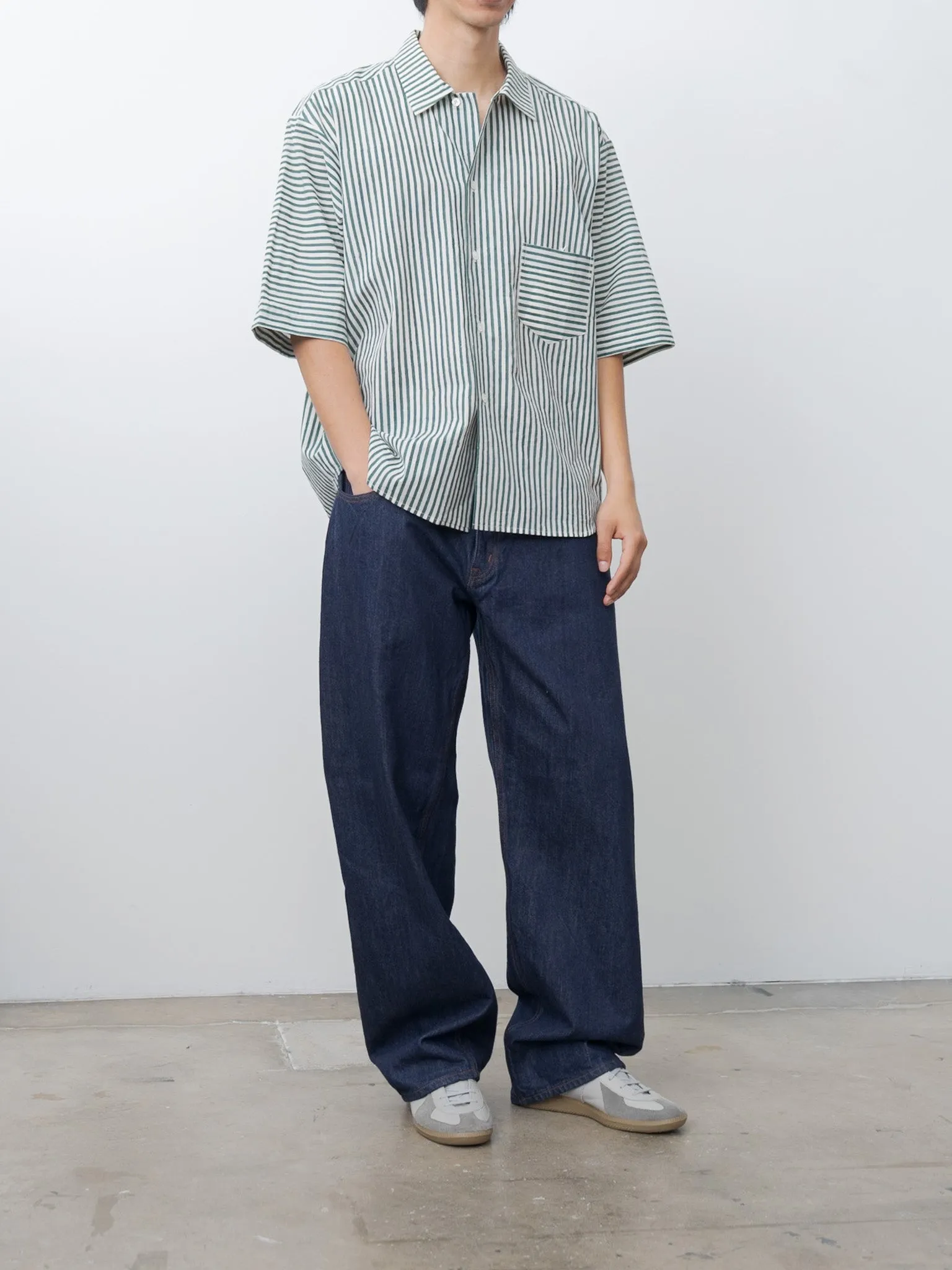 Fred Shirt - Green Stripe sold by Namu Shop product image thumbnail 2