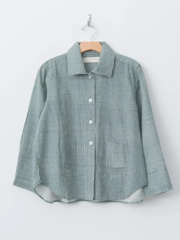 Kika Shirt Jacket - Green Check sold by Namu Shop