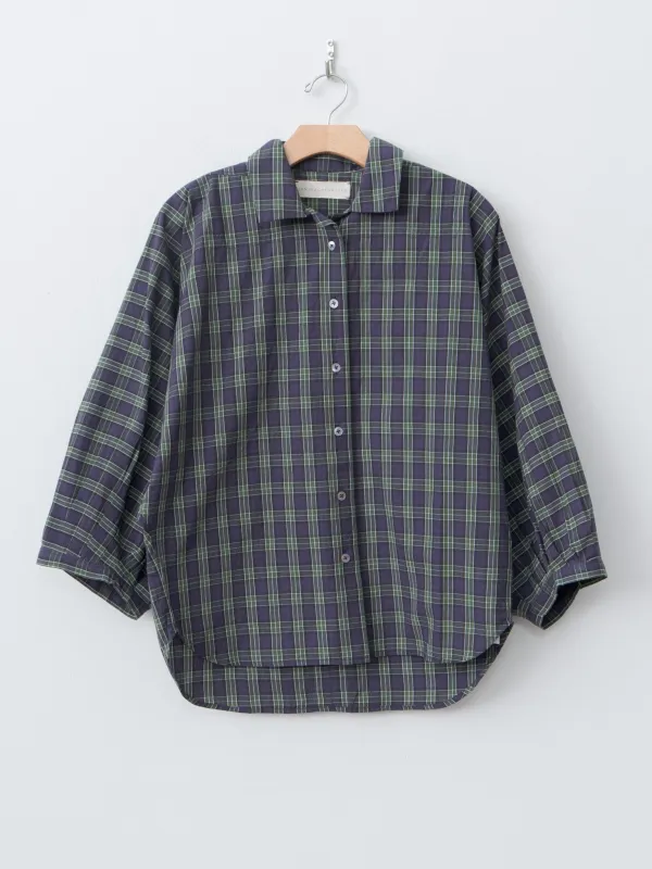 Nana Shirt - Purple Check sold by Namu Shop