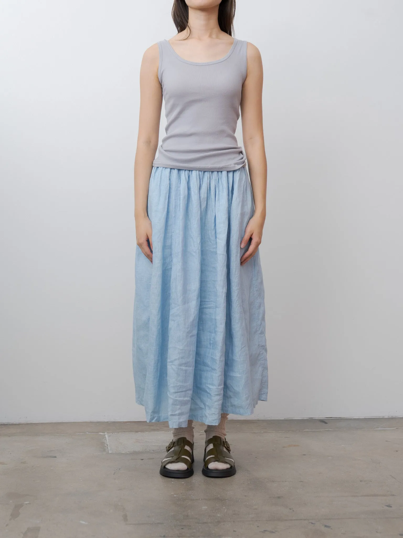 T-Shirt and Tanktop Set - Gray x White sold by Namu Shop product image thumbnail 2